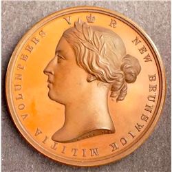 Proof Bronze Medal New Brunswick Militia Volunteers - Extremely Rare