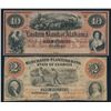 Image 1 : Lot of 2 notes. Alabama and Georgia. See Description.