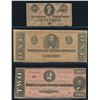 Image 1 : CSA 1864 Lot of Eight Notes 50c - $1 - $2 - $5 - $10 - $20 - $50 - $100