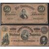 Image 5 : CSA 1864 Lot of Eight Notes 50c - $1 - $2 - $5 - $10 - $20 - $50 - $100