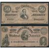 Image 3 : CSA 1864 Lot of Five Notes $5 - $10 - $20 - $50 - $100 T-65 to T-69 VG - VF