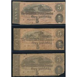 CSA 1864 Lot of 13 Notes 2x $20 T-67, 7x $10 T-68, 3x $5 T-69, 1x $100, G - F