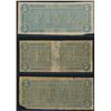 Image 2 : CSA 1864 Lot of 13 Notes 2x $20 T-67, 7x $10 T-68, 3x $5 T-69, 1x $100, G - F