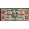 Image 1 : The Bank of Clifton 1861 Fully Engraved Date UNC $1