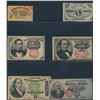 Image 2 : USA Fractional Currency Lot of Six Different Notes, plus one Coupon