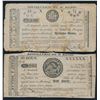 Image 1 : Canada Merchant Scrip - Distillerie St Denis 1837 Two Notes