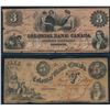 Image 1 : The Colonial Bank of Canada Lot of four noes 1859 1 x $2, 2 x $3, 1 x $5