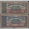 Image 1 : Newfoundland Government Cash Note Lot of Two - 25c 1212-13, and 50c 1913-14
