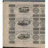 Image 3 : Champlain & St. Lawrence Railroad Uncut Remainder Sheet of Six Notes