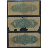 Image 2 : Mechanics Bank 1872 $4 x 2, $5 x 1 Lot of three notes