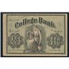 Image 1 : College Bank. Small, Uniface Note for 10c