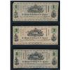 Image 1 : La Banque du College de St. Laurent Set of Eight Numbered, Signed Notes