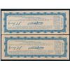 Image 2 : 2- Louisiana State Lottery Co, One Dollar Lottery Tickets 1890 Twentieth Class E