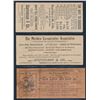 Image 2 : Five different + 2 duplicate c. 1890-1900 Advertising flyers with replica banknotes