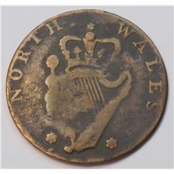 USA Undated (1795) George Washington North Wales Halfpenny