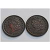 Image 2 : USA - Lot of Two 1832 Half Cents Both EF