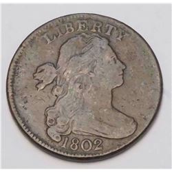 USA Large Cent 1802 B. # 1749 VF-30