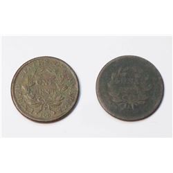 USA 2 pcs. 1806 Large cent AG-2-Fine