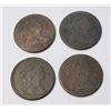 Image 2 : USA 4 pcs. 1807 Large cent VG-VF