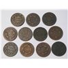Image 1 : USA 11 Pcs. 1818-1819 Large cent AG-2-VF Should be viewed
