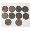 Image 1 : USA 10 Pcs. 1823-1825 Large cent AG-2-VF Should be viewed