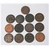 Image 2 : USA 13 Pcs. 1826-27 Large cent AG-2-VG Should be viewed