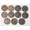 Image 1 : USA 11 Pcs, 1832-33 Large cent AG-Fine