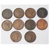 Image 2 : USA 10 Pcs. Large Cents 1840-42 VG-VF Both large and small dates
