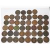 Image 2 : USA - Lot of 44 Mixed Large Cents Mostly low grade, Some Nice.