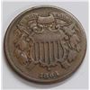 Image 1 : USA Two Cent Pieces 1864 Small Motto - Good+