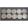 Image 1 : USA - Lot of Ten Different Shield Nickels Better Quality See Description