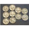 Image 2 : USA - Lot of Ten Different Early Buffalo Nickels 1913 - 1921 See Description