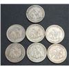 Image 2 : USA - Lot of Seven Nice Liberty Seated Quarters All Different See Description