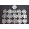 Image 2 : USA - Lot of Ten Barber and Six Walking Liberty Quarters All Different