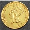 Image 2 : USA 1856 $1 Gold Coin Slant 5 EF+