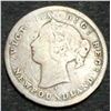 Image 2 : NEWFOUNDLAND - Five Cents 1873H The Key Date A Decent G-4