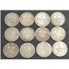 Image 1 : NEWFOUNDLAND - Victoria Five Cents - Twelve Diff See Description