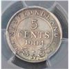 Image 1 : NEWFOUNDLAND 5c 1904 H Certified PCGS AU58