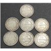 Image 1 : NEWFOUNDLAND - Seven different Victoria Ten Cents