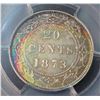 Image 1 : NEWFOUNDLAND - 20c 1873 Certified PCGS Cleaned, UNC Details