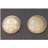 Image 1 : NEWFOUNDLAND - 25 Cents 2 Pcs. 1917C EF-45 & 1919C Fine-15