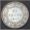 Image 1 : NEWFOUNDLAND - 50 Cents 1874 NH1 VF-30
