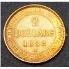 Image 1 : NEWFOUNDLAND - 1882H $2.00 Gold NTD3 EF