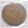 Image 1 : Canada - 1c 1895 Certified ICCS MS-62 Red & Brown