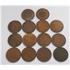 Image 1 : Canada large Cents Edward and George 14 Coins, 13 diff many EF or +