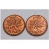 Image 1 : Canada 1 Cent 2 Pcs. 1943 MS-65R & 1944 MS-63R