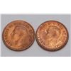 Image 2 : Canada 1 Cent 2 Pcs. 1943 MS-65R & 1944 MS-63R