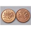 Image 1 : Canada 1 Cent 2 Pcs. 1951 MS-65R & 1952 MS-64R