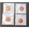 Image 2 : Canada 1 cent 11 Pcs. 1953 - 1964 Choice - Gem UNC - See Description