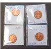 Image 1 : Canada 1 Cent 9 Pcs. All grade between MS-64R & MS-65R. Should be viewed.